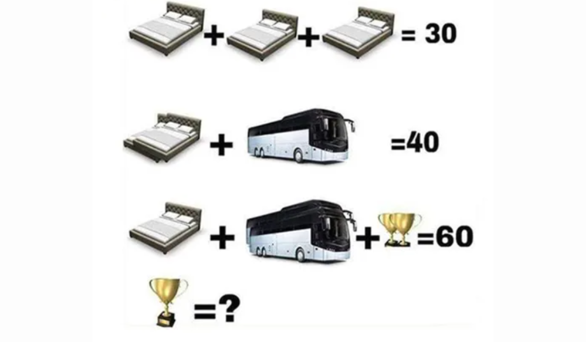 Ágy – busz – trófea rejtvény: csak a géniuszok tudják rá a megoldást!